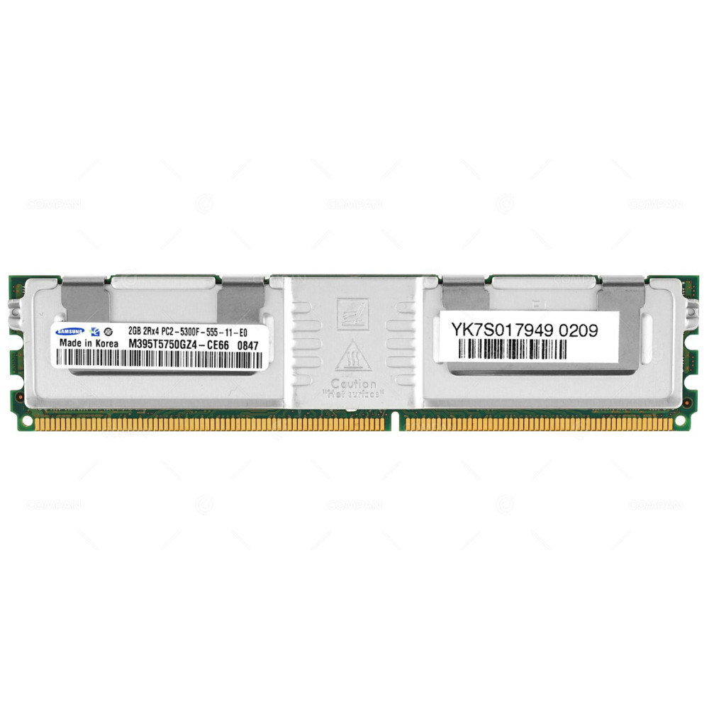M395T5750GZ4-CE66 SAMSUNG MEMORY 2GB 2RX4 PC2 5300F DDR2 -